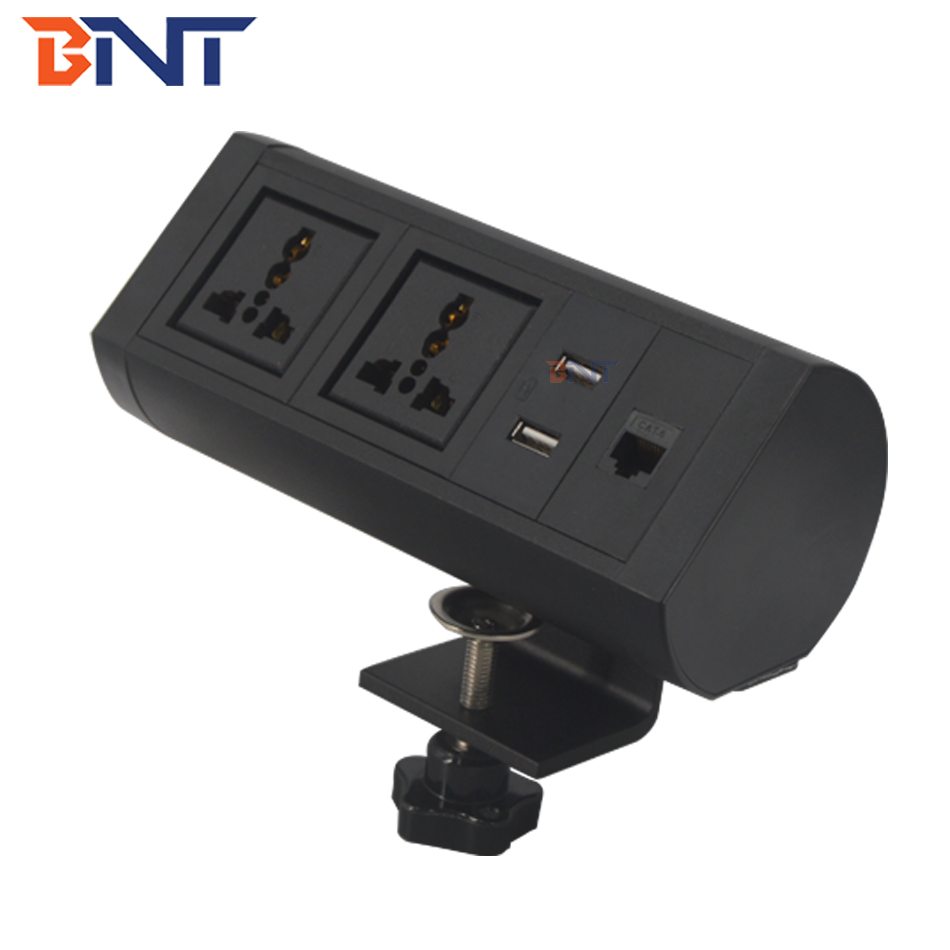 competitive price supply the bracket for office table movable fix on desk socket outlet