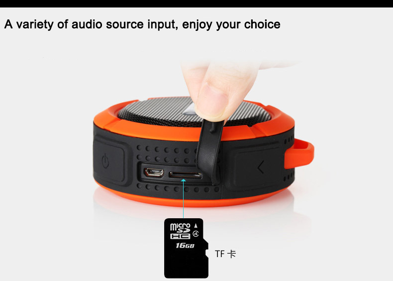 Customized Small Waterproof Sport Speaker , Active Stereo Wireless Speaker