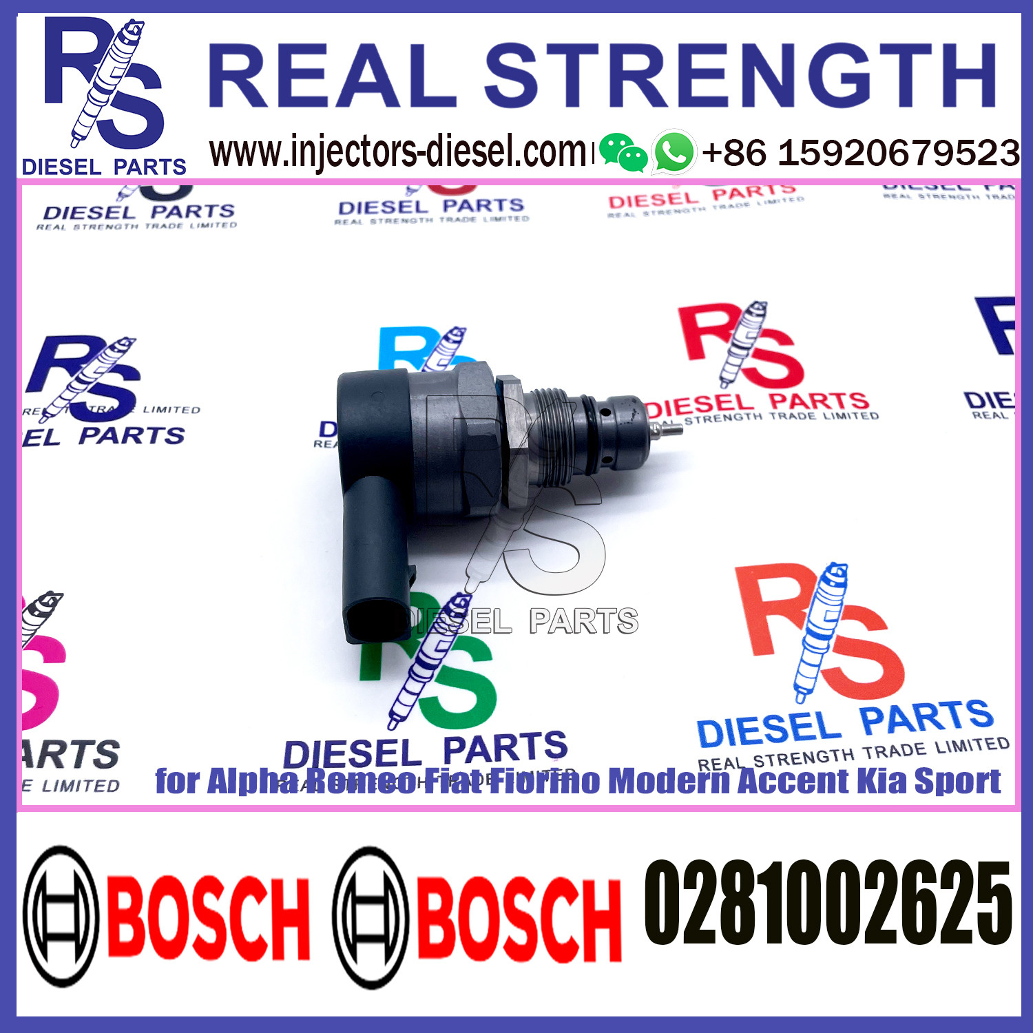 BOSCH Control Valve DRV Regulator Solenoid 0281002625 for Alpha Romeo Fiat Fiorino Modern Accent Kia Sport