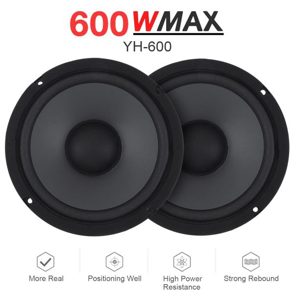 6.5 Inch Full Range Car Speakers 600W Heavy Bass Car Audio Loudspeakers For Vehicle
