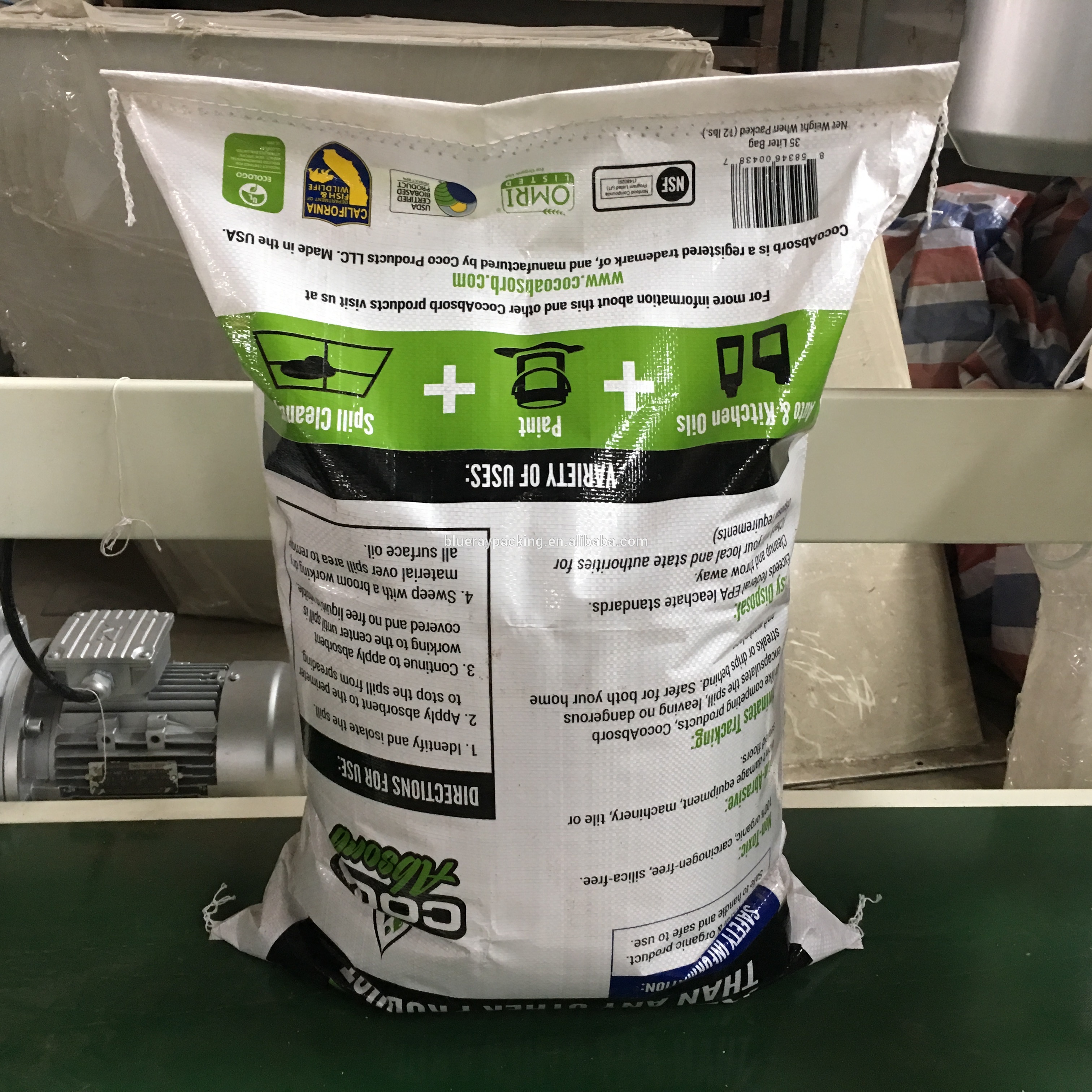 0.8Mpa 600bags/Hour Industrial Grain Bag Sewing Machine