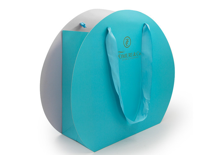 Blue Personalized Present Paper Bag / Candy Packaging Bags For Girls