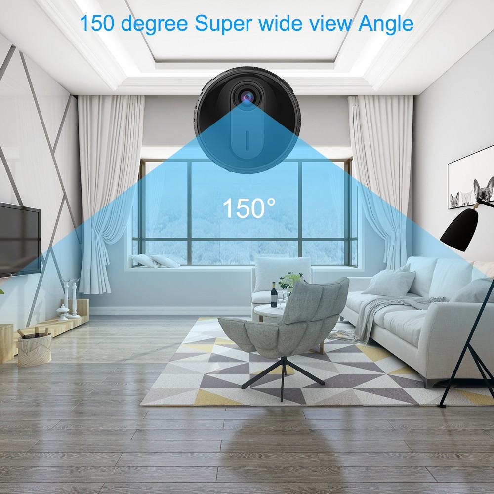 Mini indoor 1080P small button battery Power Audio pick up function 2.0MP surveillance battery camera