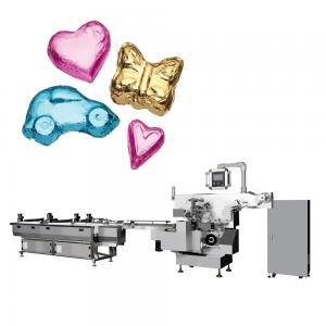 Buy cheap PLC and Touch Screen Controlled FILLING Heart Shape Foil Wrapping Machine For Chocolate product