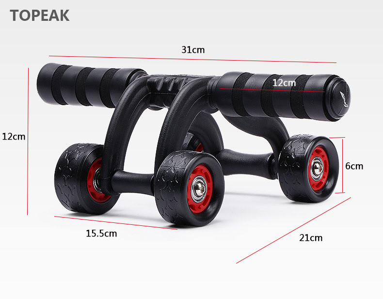 Abs Ab Abdominal Wheel Roller Exercises Flat Tummy Equipment