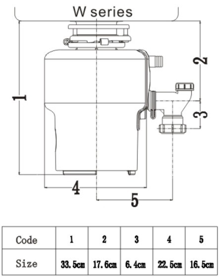 kitchen food waste disposer machine diagram