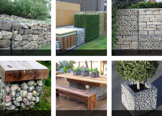 80 X 80mm Iron Wire 195 Welded Gabion Mesh Square Garden Edging