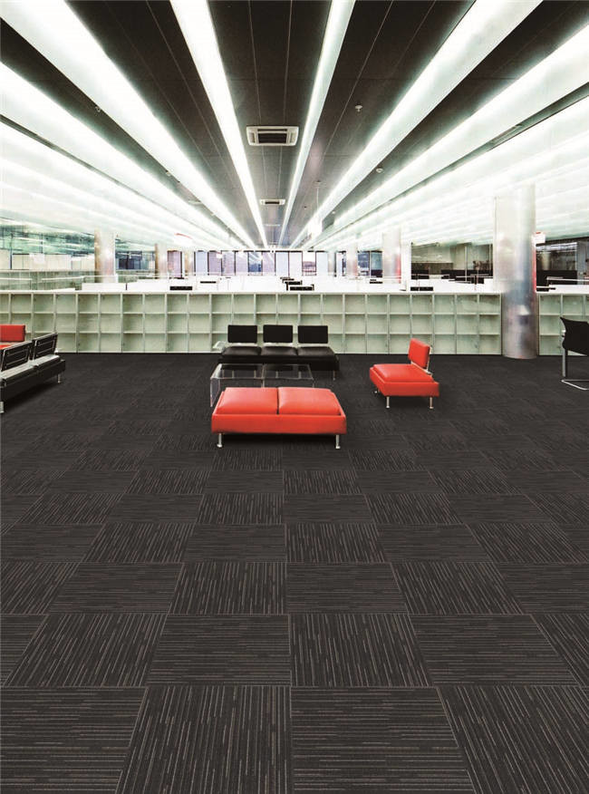 Economy Contemporary PP Carpet Tile Custom Size With Fashion Design