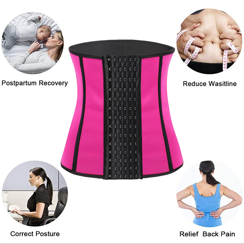 Latex Tummy Control Waist Trainer Customised Size Girdles Hourglass