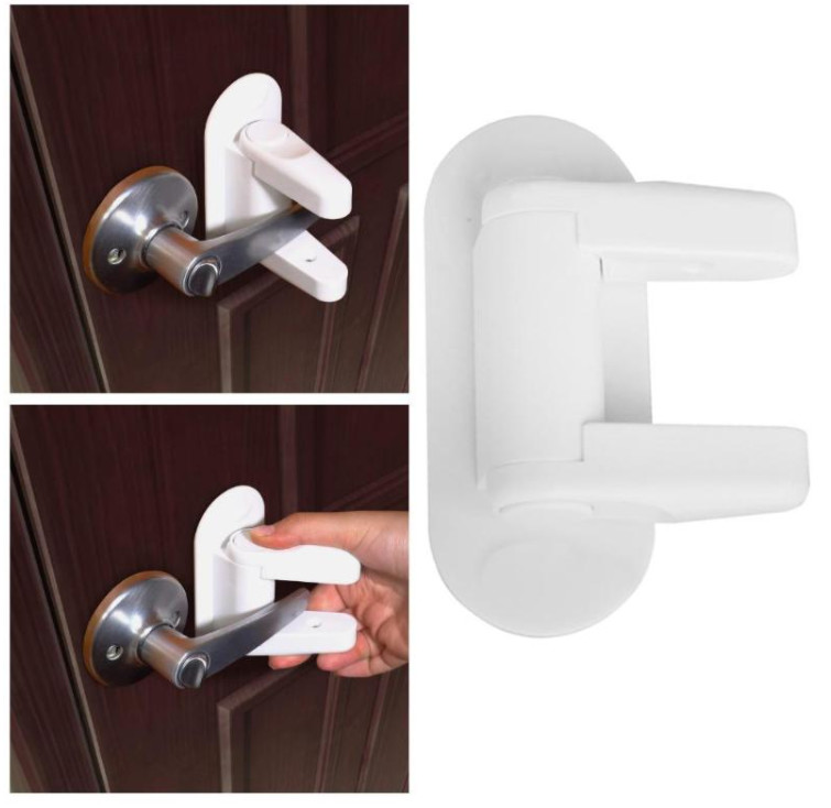 12*5*7.5 cm Child Safety Lever Door Locks Ebei-eya Baby Proof Doors Handles