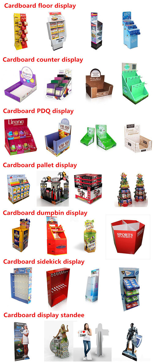 Makeup Cosmetic Display Counter, Cosmetics PDQ Counter Display, Cardboard Display with Cmyk Printing