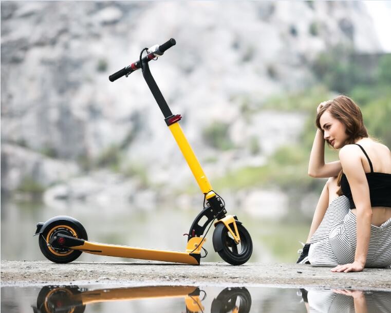 8.5 Inch Foldable Electric Scooter 350w Brushless Motor 25km/H Maximum Speed