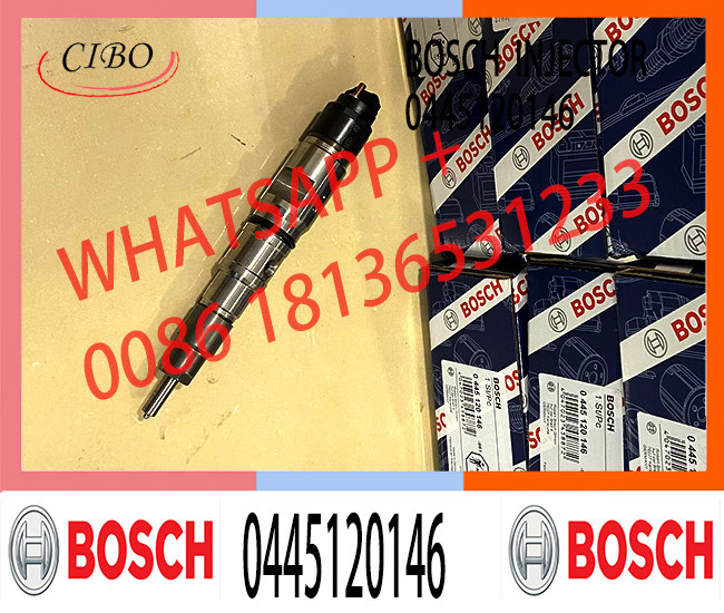 Genuine Neutral New Common Rail Injector 0445120146 For Daewoo / Doosan 65104017006 65.10401-7006