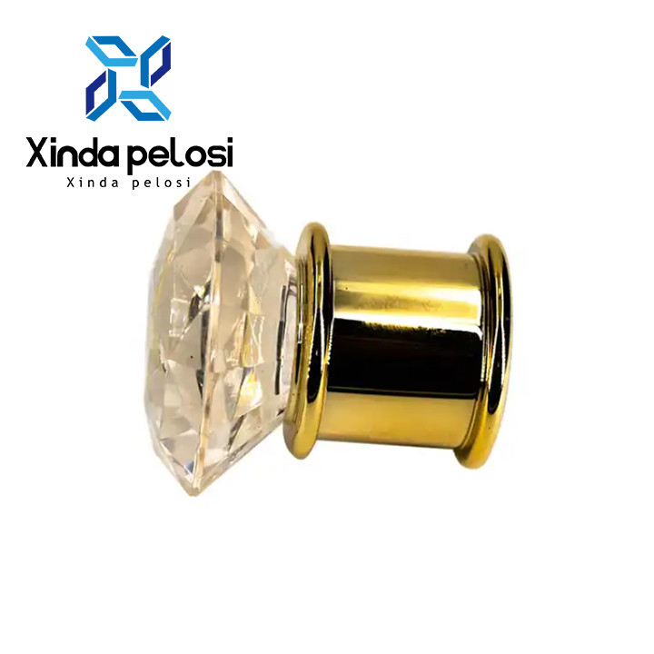 Gold Perfume Bottle Cap Replacement Cosmetic Luxury Shiny Transparent