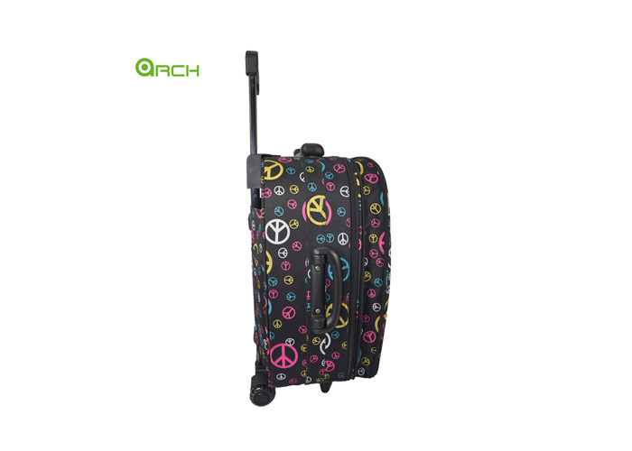 18.5 Inch Round Shape Graffiti Luggage Set With Soft Shell