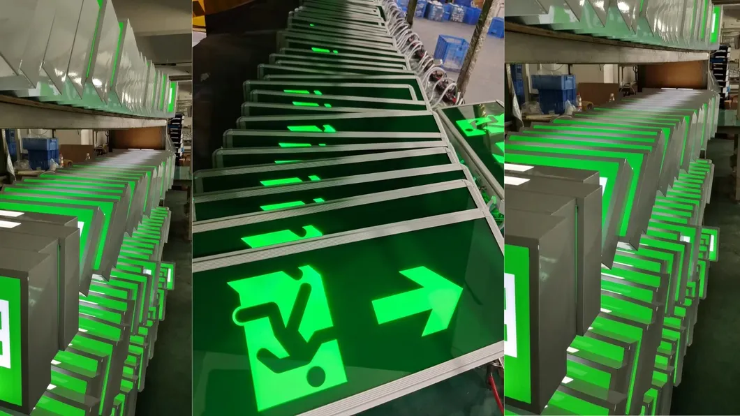 Factory Price Long Lifespan Durable Exit Sign Luminaries LED Emergency Light for Fire Escape Factory Parking Lot Public Place