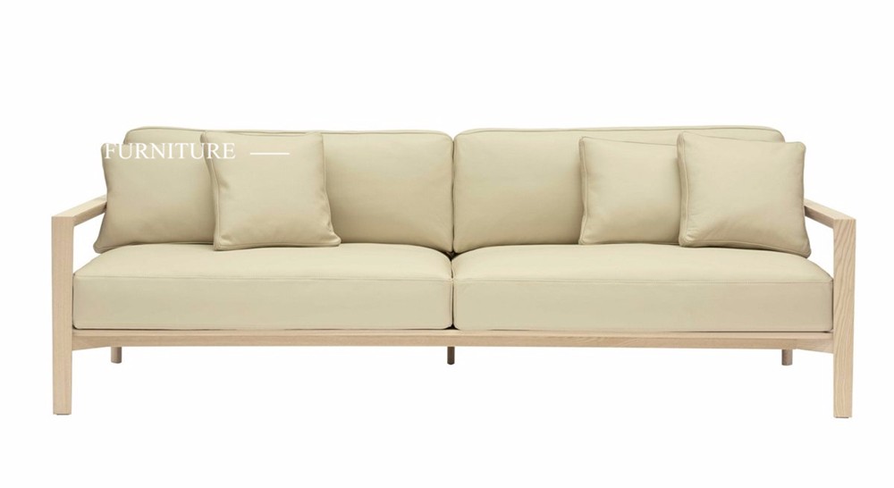European Modern Simple Wooden and Fabric Sectional Sofa Set ZZ-T-040