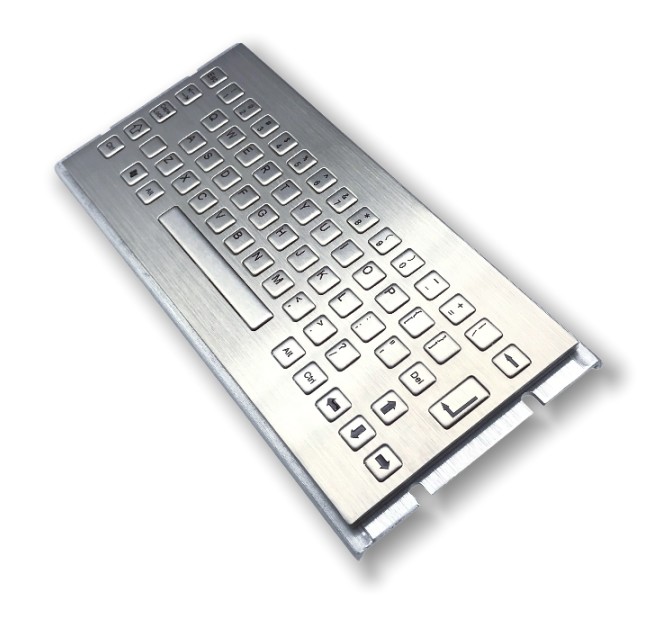 Waterproof IP65 Stainless Steel Keyboard SUS304 Compact design Keyboard MINI sized Rear Panel Mounted -40℃