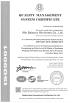 Win Balance Enterprise Co., LTD. Certifications