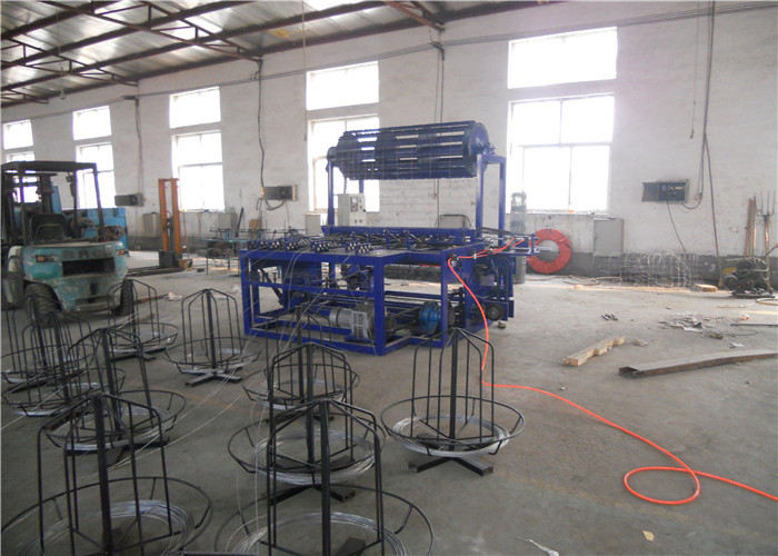 4kw Motor Blue Color Grassland Fence Machine Steel Structure Automatic