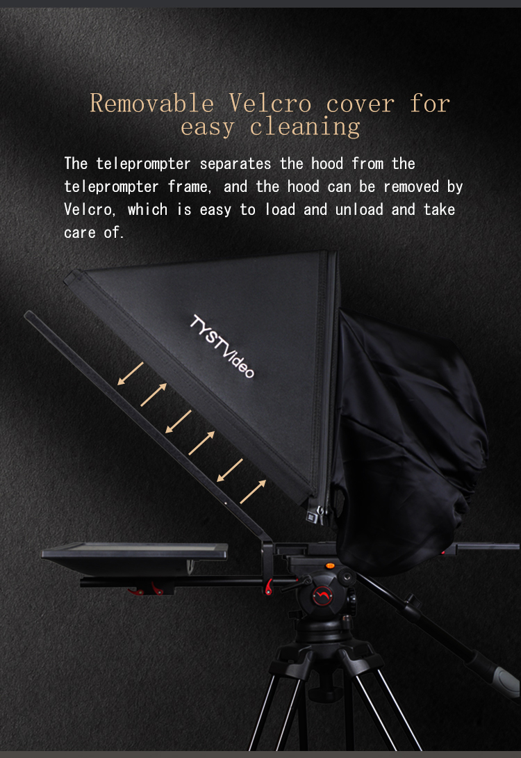 High Light Transmittance 22 inch Dual Screen Teleprompter for Indoor/Outdoor at TYSTVideo