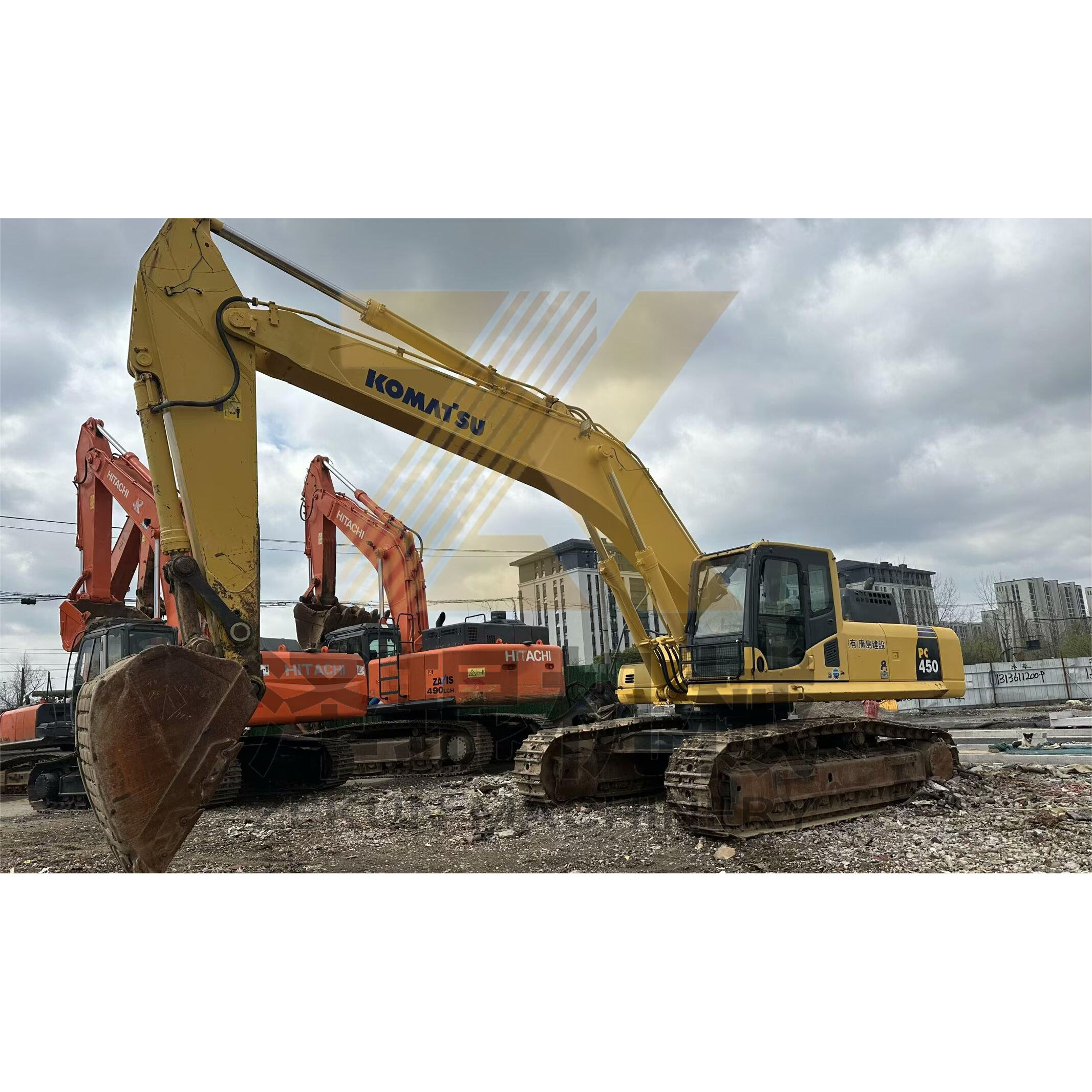 Original Komatsu PC450-8 Excavator with 2.1m³ Bucket Capacity