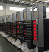 6 Secured Electronic Lockers Cell Phone Charging Kiosks For Airport / Train Station / Bus Station