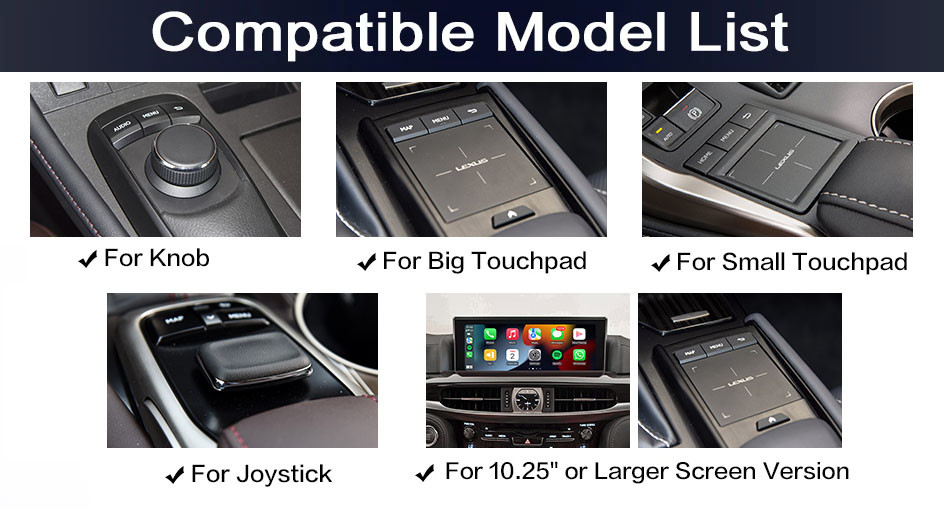 Lsailt CarPlay Android Multimedia Video Interface for Lexus RX RX450H RX300H RX350 Included Android Auto, YouTube