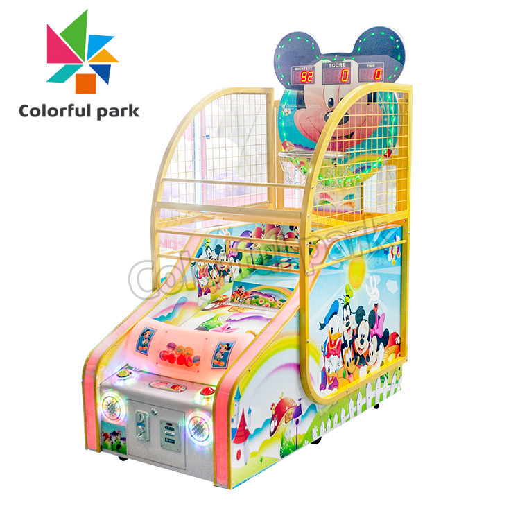 Mickey Mouse Kid Arcade Machine , 80W Mini Basketball Arcade Machine