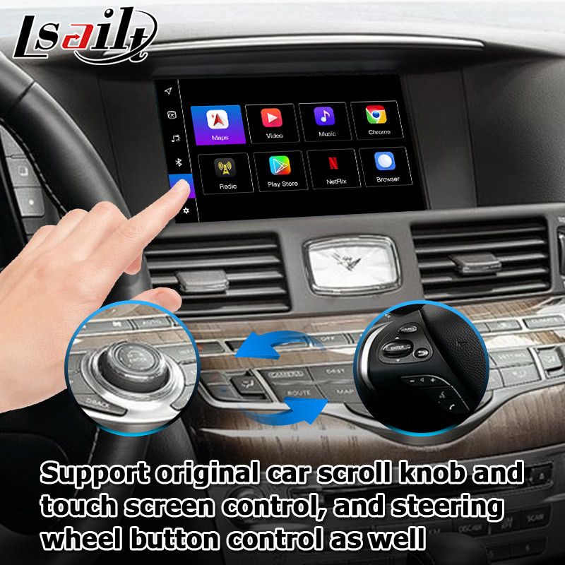 Android 13 8+128 Carplay video Interface For Infiniti Q70 / M35 M37 Fuga Support Youtube