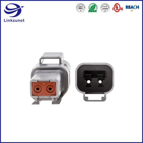 DT04 PA IP68 2 Row Receptacle TE Connectivity AMP Connectors for Transmission