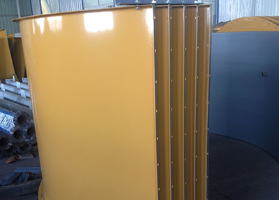 Bolted Type Batching Plant Cement Silo 150 Ton With Dust Collector And Level Indicator