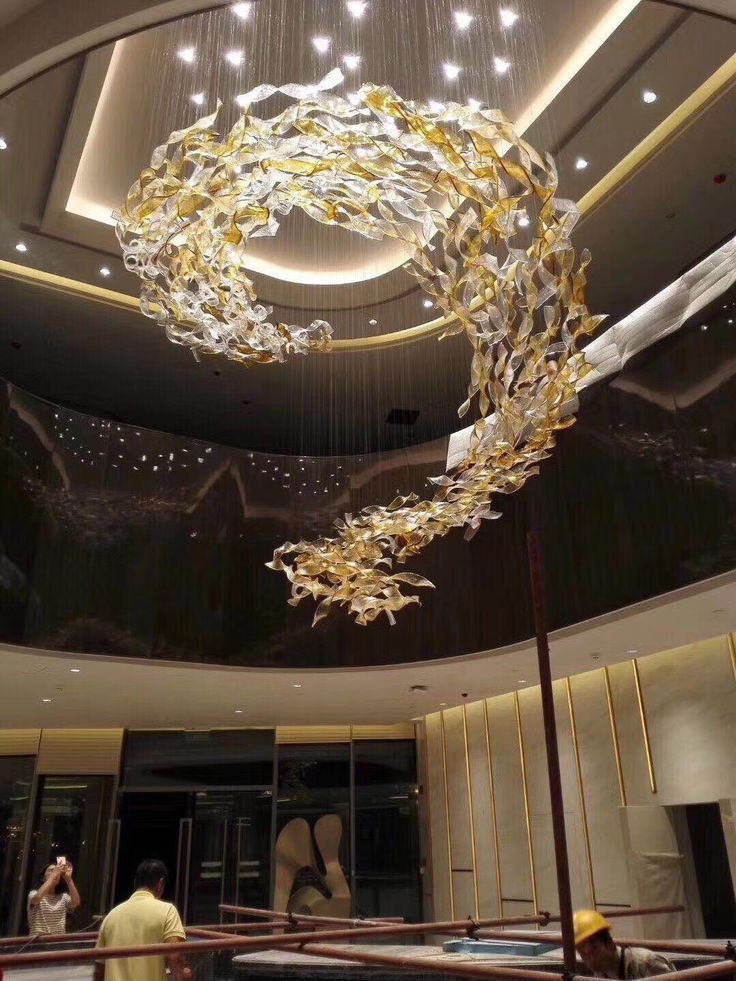 DALI Dimming Pendants Elegant Acrylic Design Ceiling Lighting For Modern Hotel