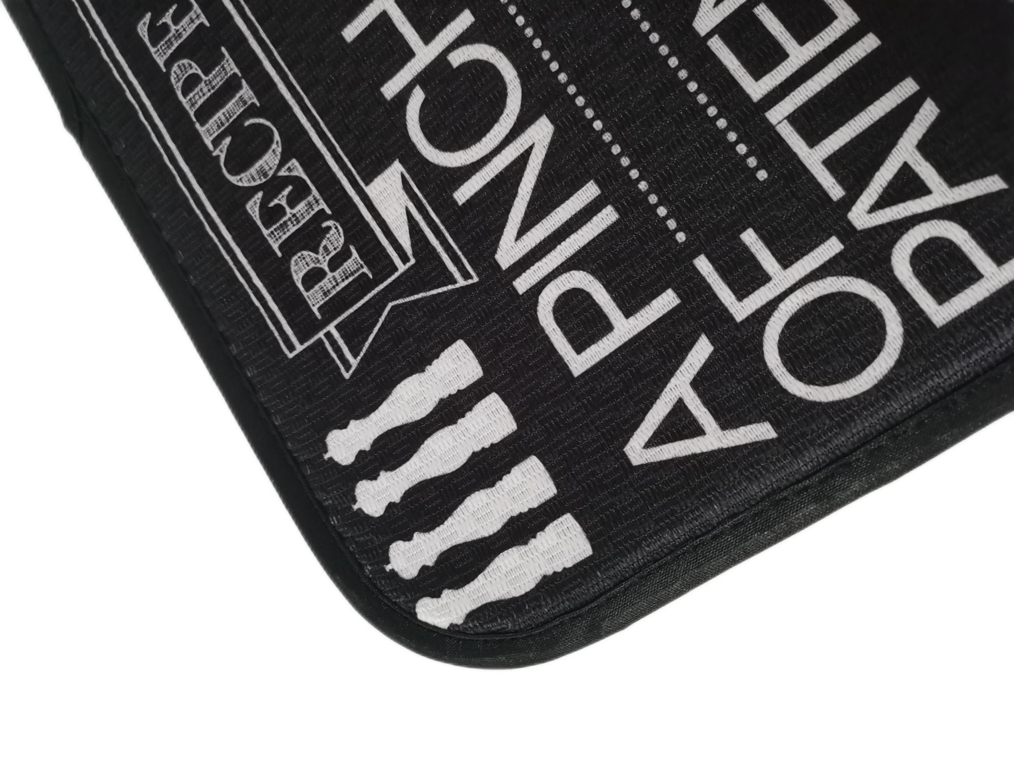 All Polyester Decorative Absorbent Dish Drying Mat For Dish Racks