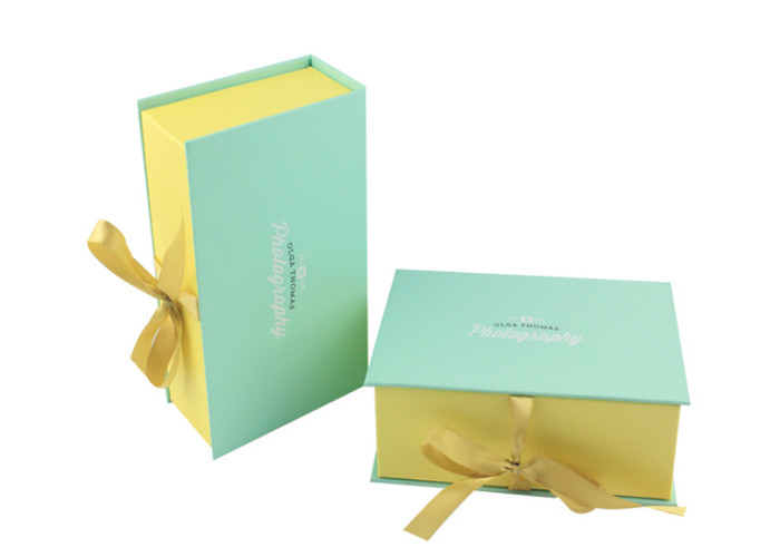 Eco Friendly Flat Pack Rigid Gift Boxes With EVA Foam Insert Multi Colored