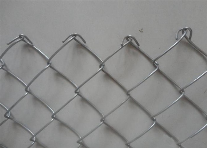 30m Woven Chain Link Mesh Fence / Galvanized Diamond Wire Mesh