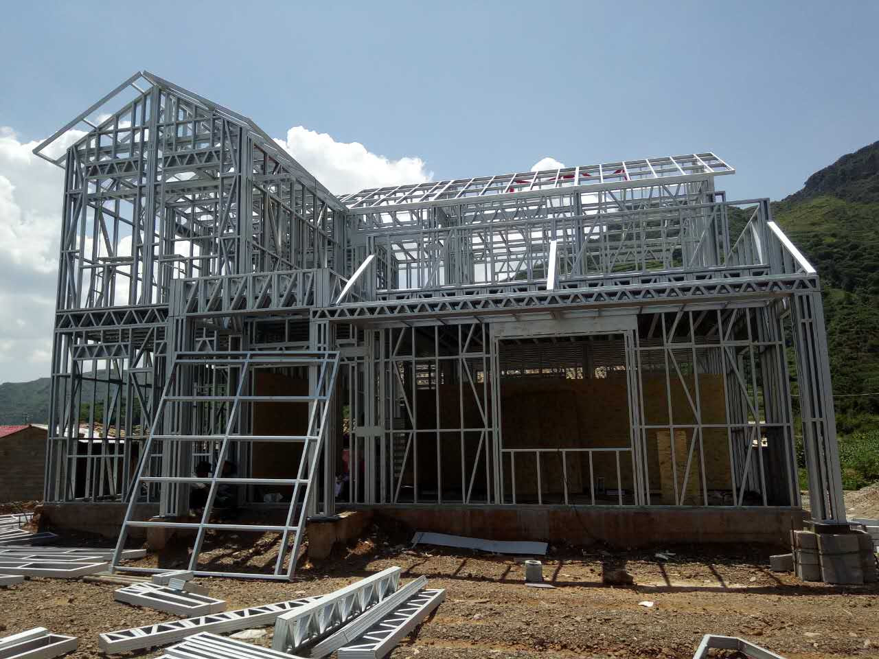 G550 Structural Galvalume 55%Aluzinc Steel Slit Coil AZ150 Blue Anti-Finger Print AFP Light Steel House Steel Slit Coils