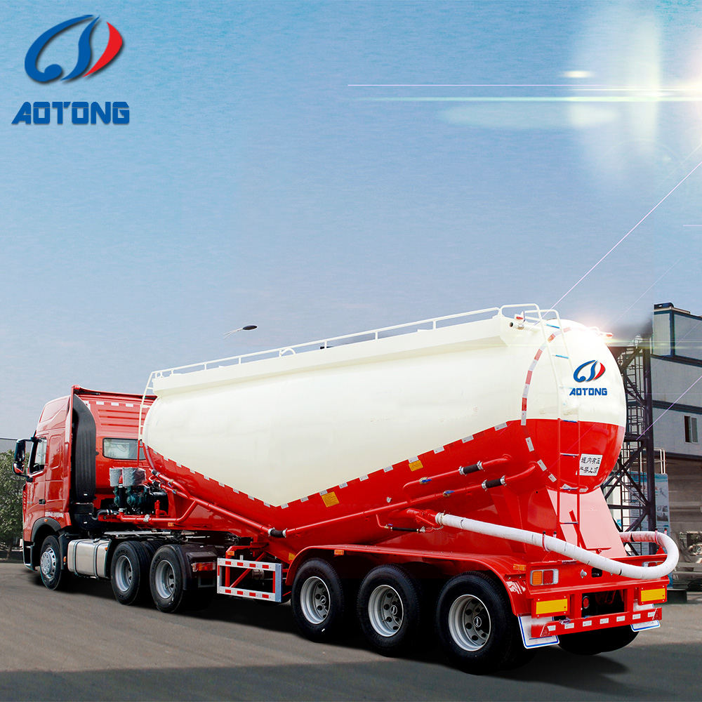 50 Ton Capacity Low Boy Truck Semi Trailer with Hydraulic Ramp and Main Beam Q345B