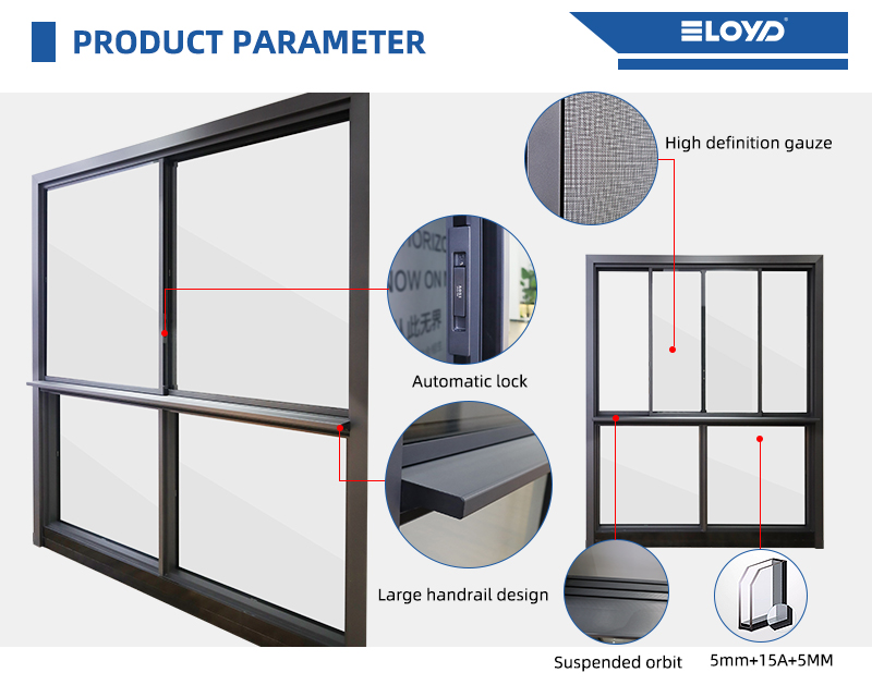 Cheap Price Latest Simple Design Aluminum Sliding House Window