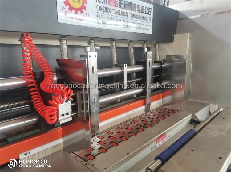 4 Color Flexo Die Cutting And Printing Machine For Cardboard Box Packaging