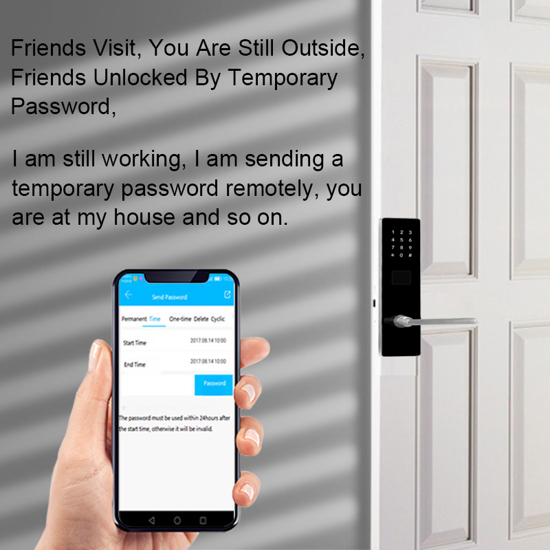 OEM Apartment Smart Door Lock Mortise Digital Main Door Lock