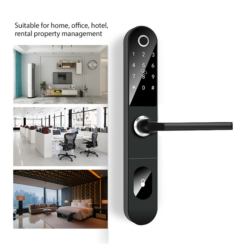 APP Control Digital TTlock Door Lock Smart Fingerprint 6V For Home