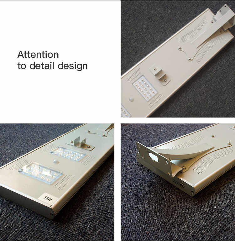 China factory High quality outdoor country road lighting ip65 smd 20w integrated all in one led solar street light