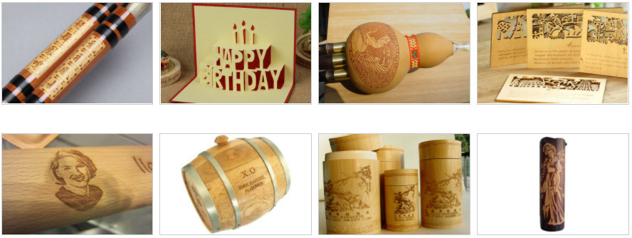 50Hz 130W CO2 Laser Engraving And Cutting Machine For Cylindrical Objects