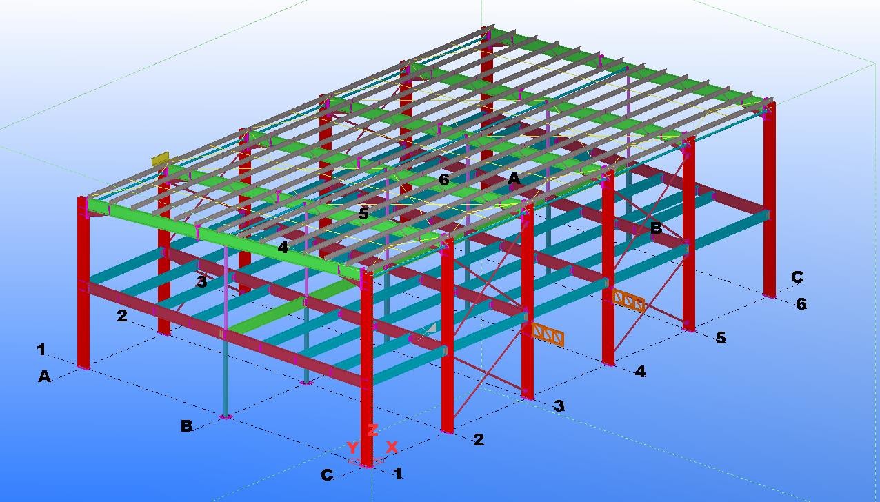 Multi Storey Prefabricated Structural Steel Framework Workshop Building Construction