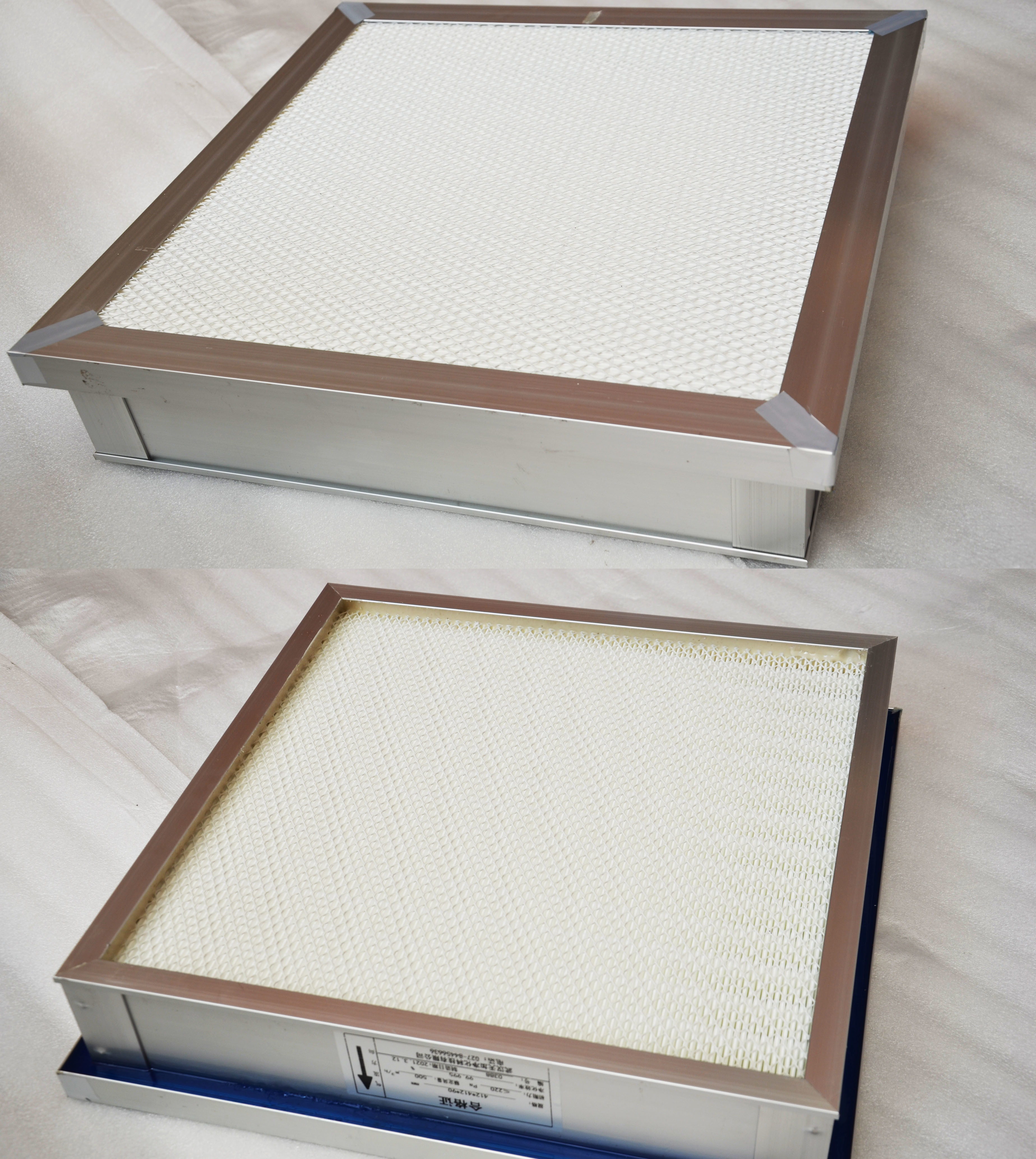 Customize Cleanroom HEPA Filters Sealing Fiberglass HEPA Air Filter Air Purifier