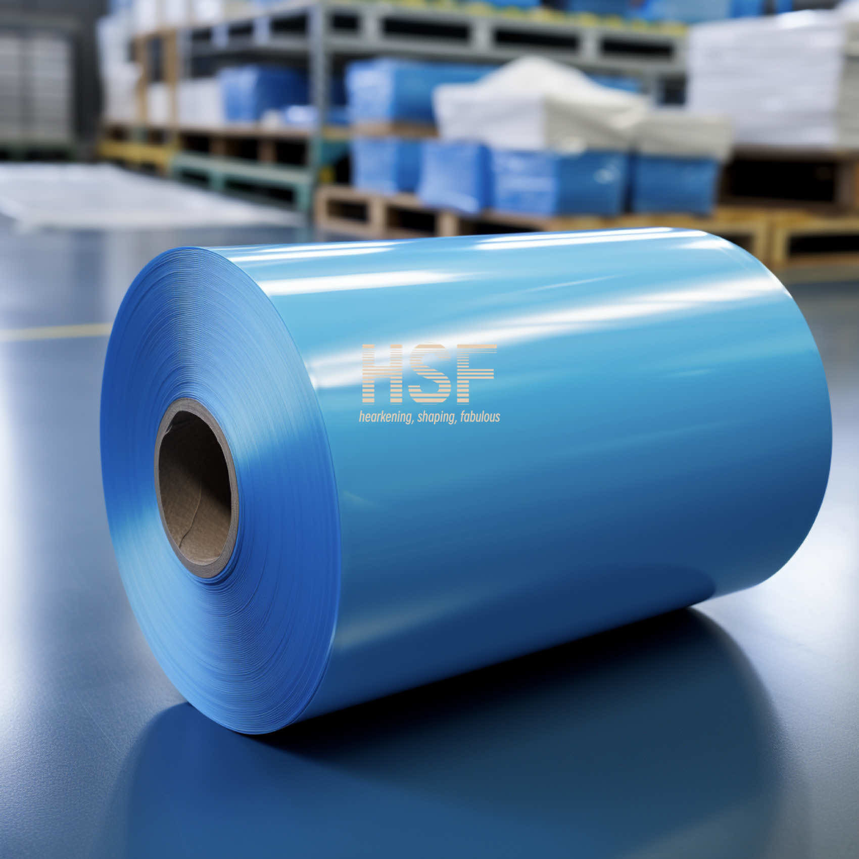 Opaque Blue 80μM High Density Polyethylene Film Halogen Free