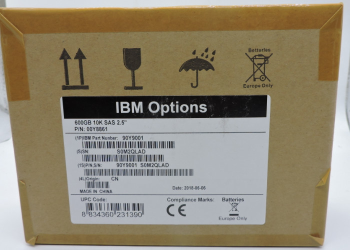 IBM Hard Disk DS3500 DS3524 00Y8861 00Y8859 600G 10K SAS 2.5inch 1 year warranty