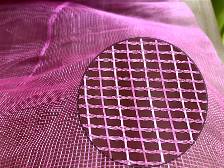 Fresh Garlic Packing Pp Fruit Pink Mesh Drawstring Bag Made of 100% PP/PE Material