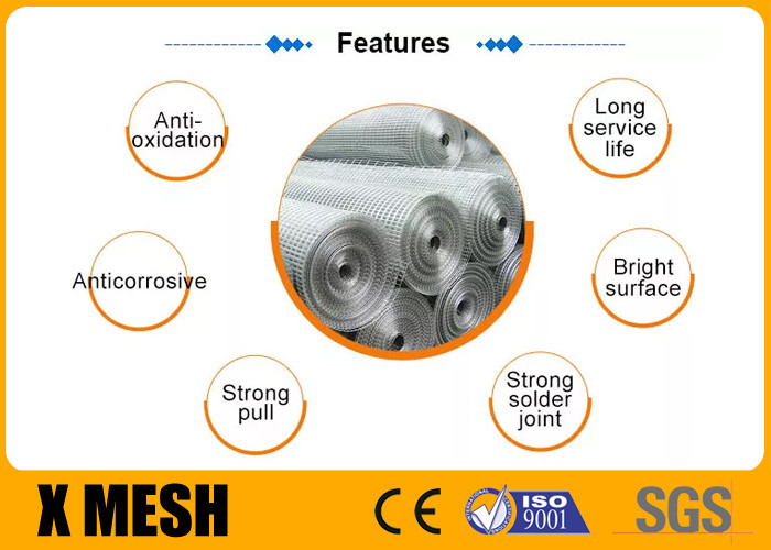 0.25 Inch X 0.25 Inch Hole Size Square Galvanised Mesh Astm A740 Standard